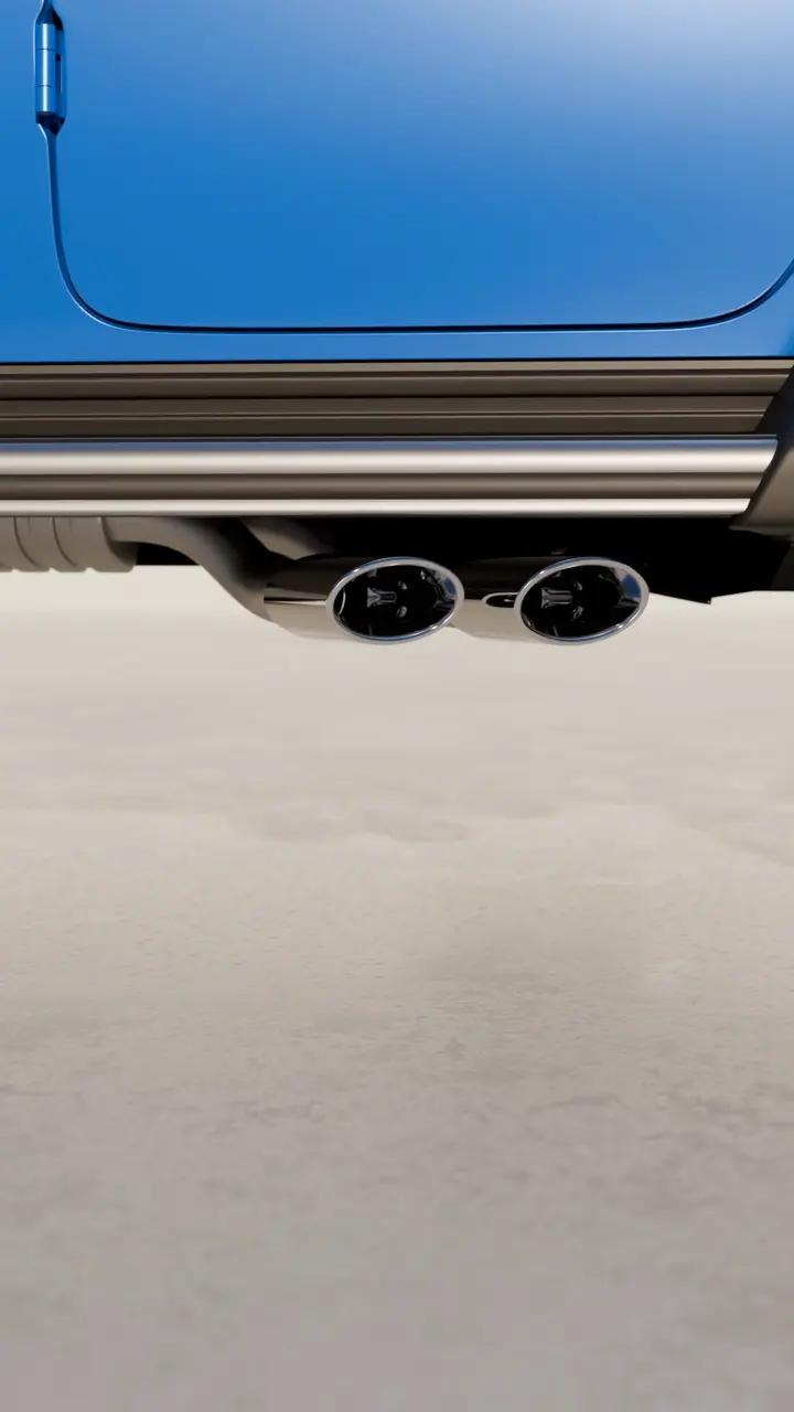Side sill and twin exhaust outlets of a Mercedes-AMG G 63.